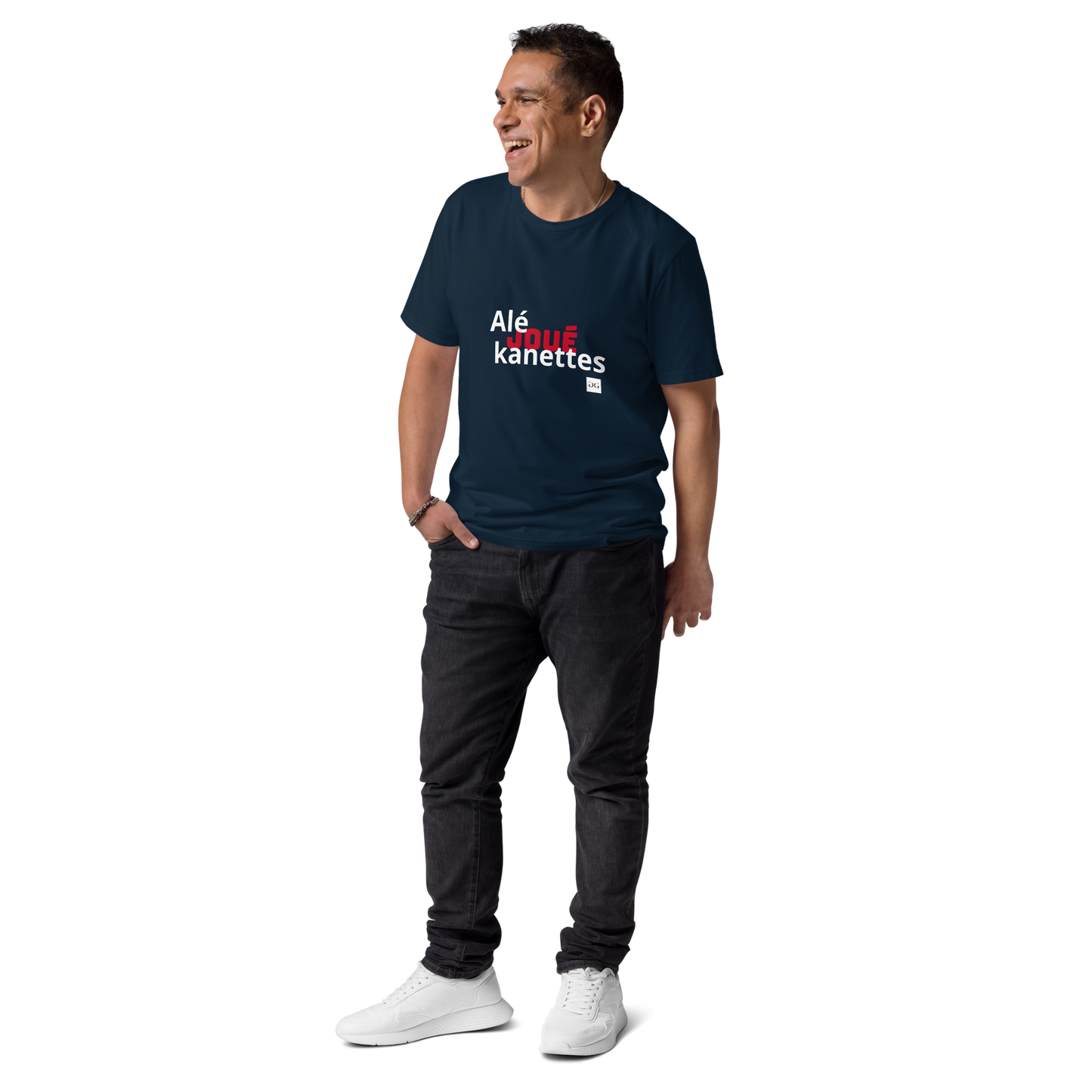 T-shirt "Alé Joué Kanèt" unisexe en coton biologique