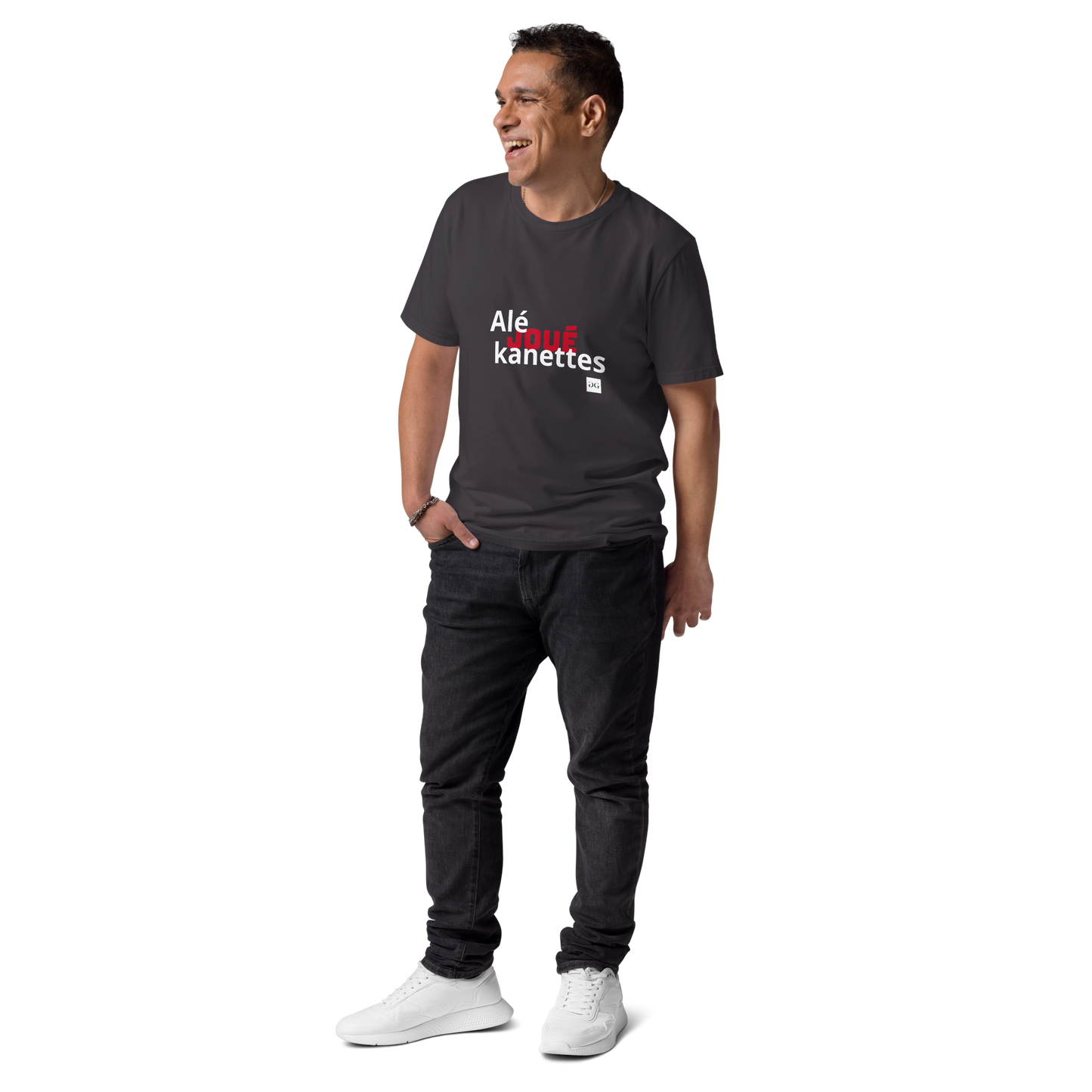 T-shirt "Alé Joué Kanèt" unisexe en coton biologique