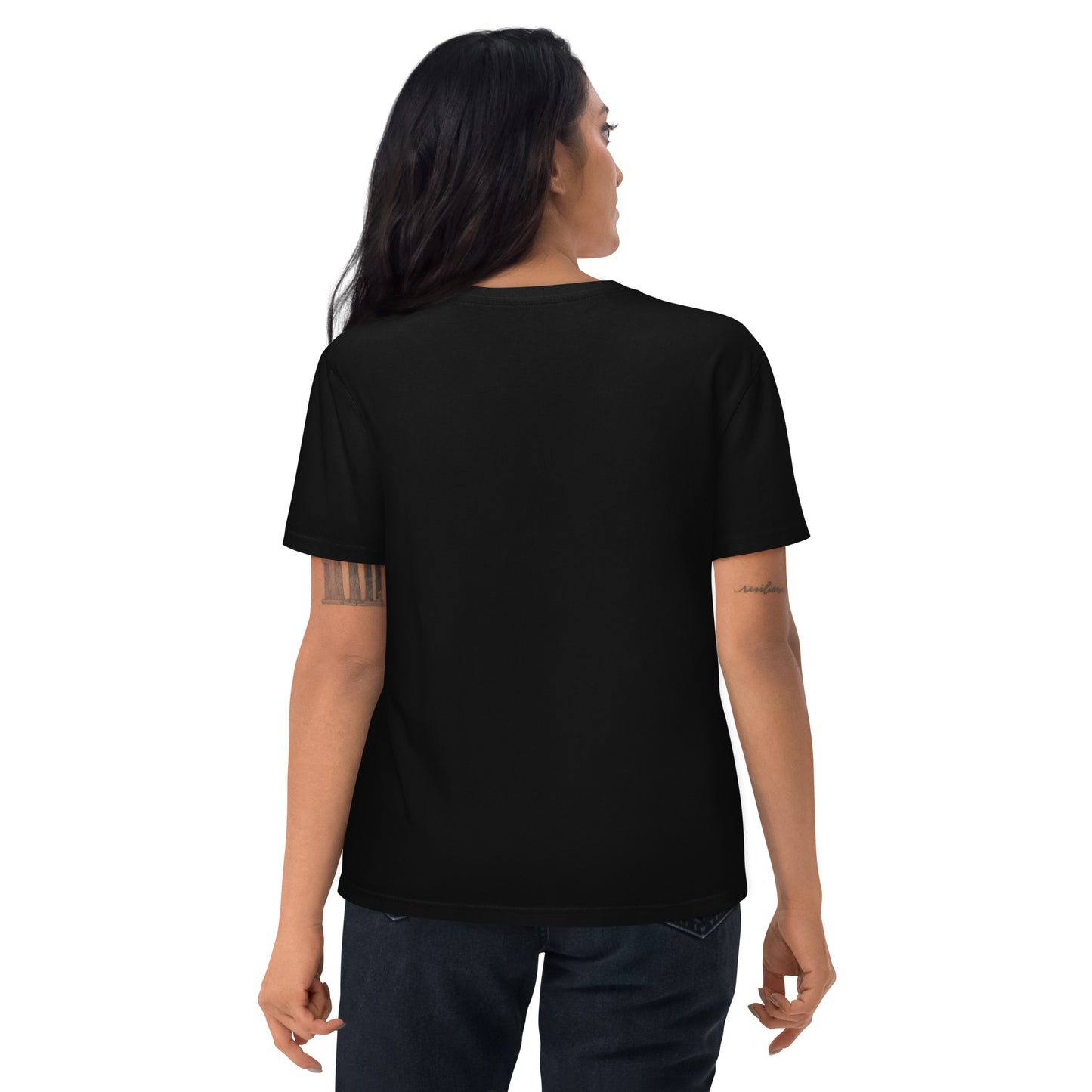T-shirt shattanisé unisexe en coton biologique