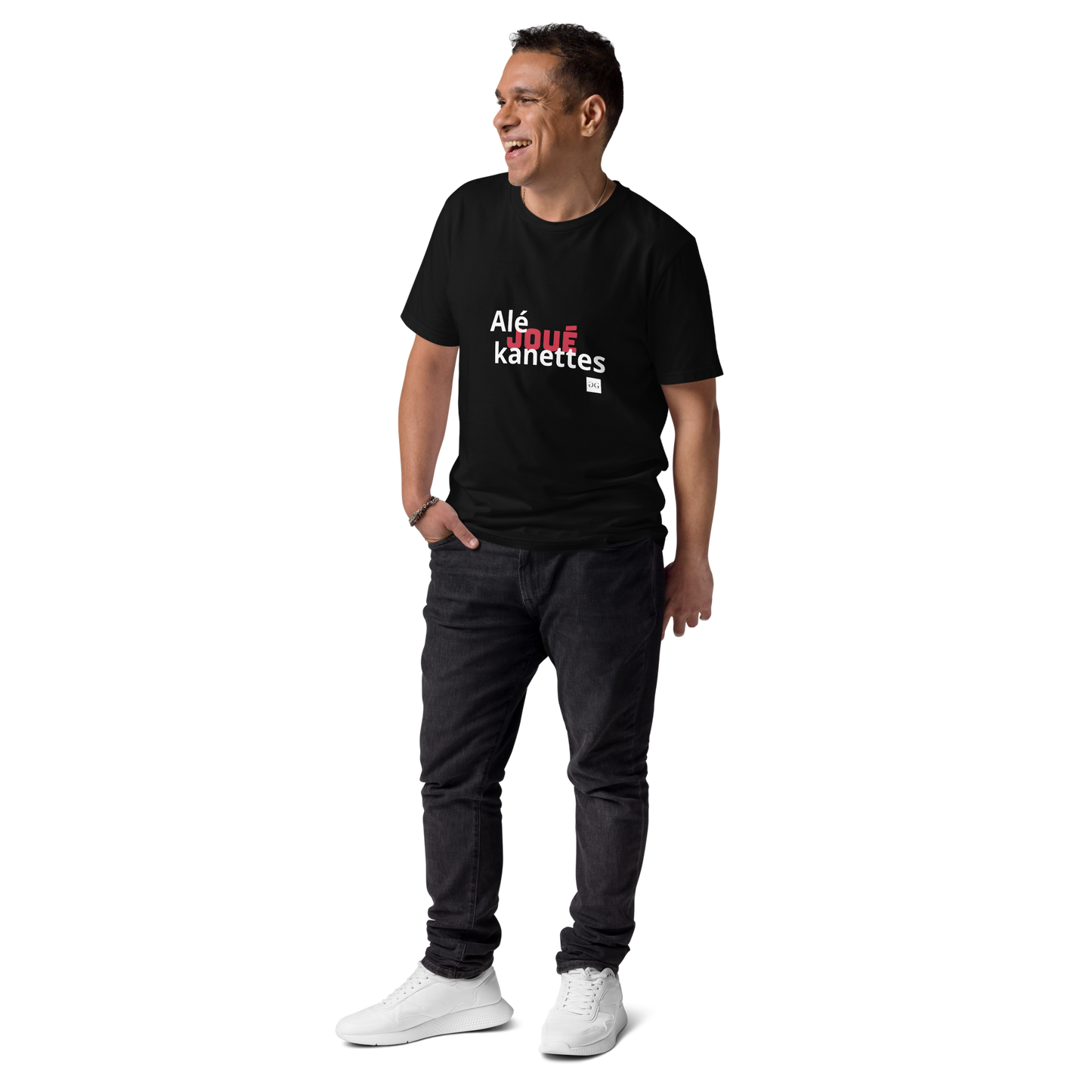 T-shirt "Alé Joué Kanèt" unisexe en coton biologique