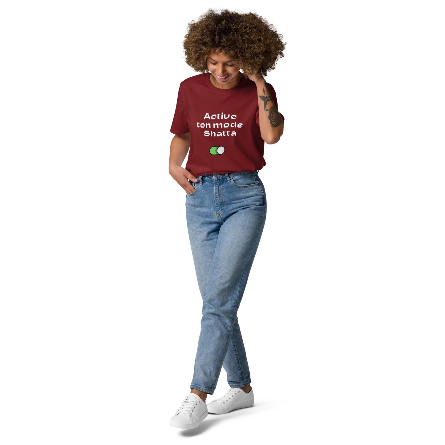 T-shirt ACTIVE ton mode SHATTA unisexe en coton biologique