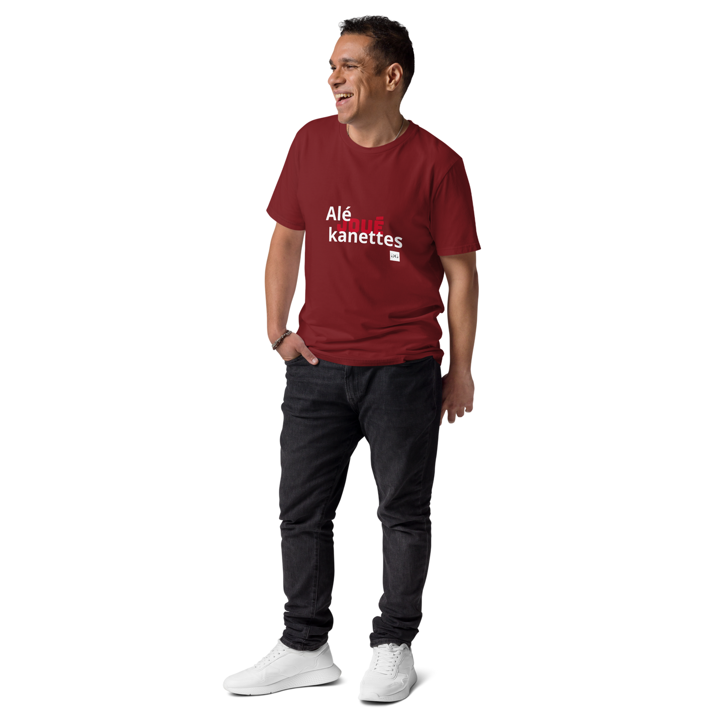 T-shirt "Alé Joué Kanèt" unisexe en coton biologique