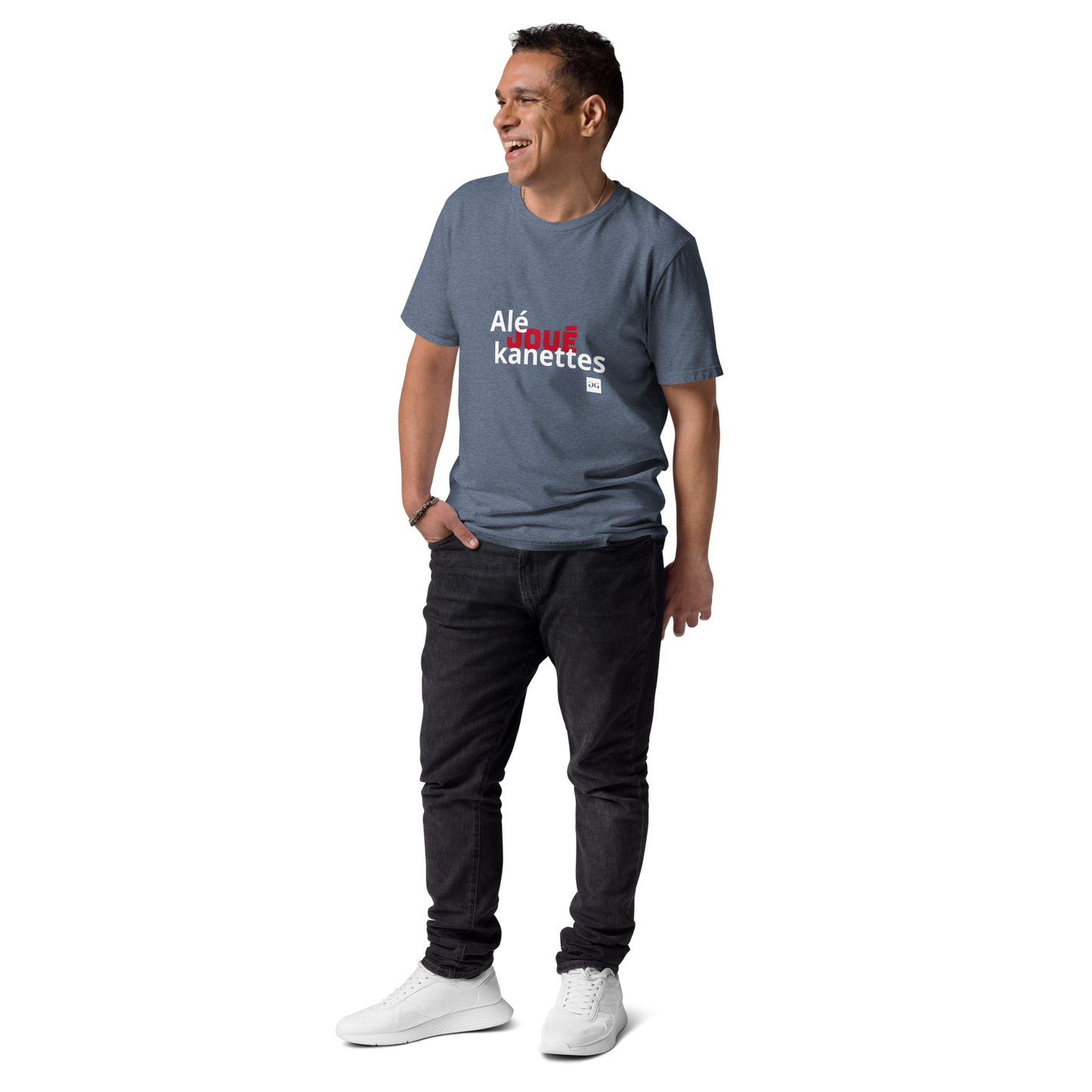 T-shirt "Alé Joué Kanèt" unisexe en coton biologique