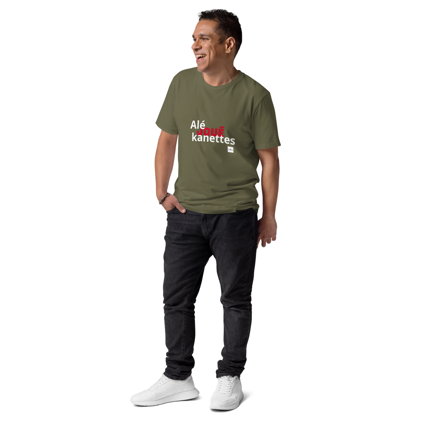 T-shirt "Alé Joué Kanèt" unisexe en coton biologique