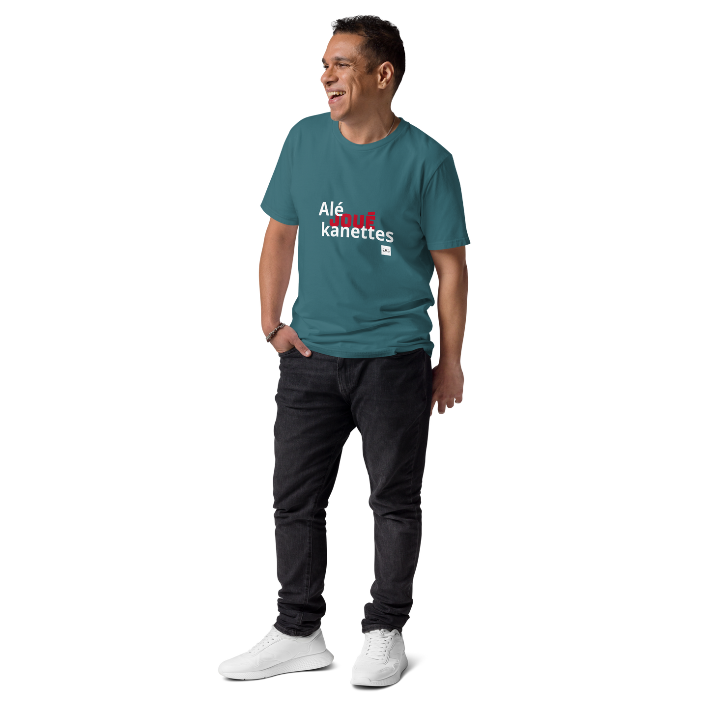 T-shirt "Alé Joué Kanèt" unisexe en coton biologique
